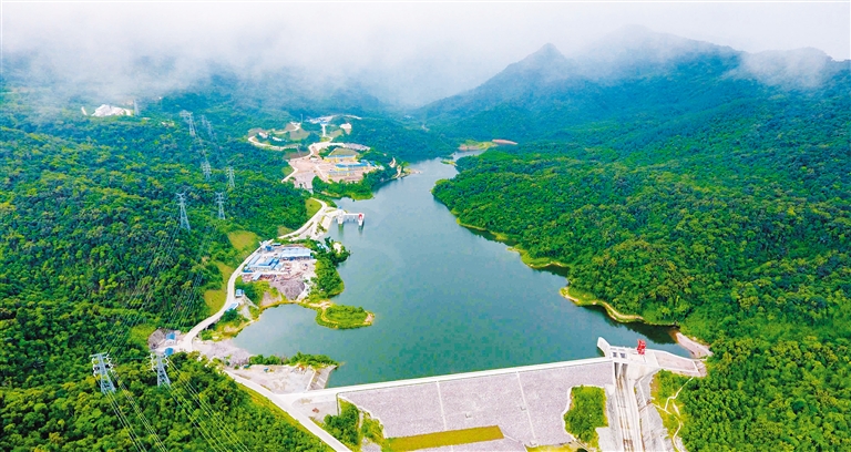 松涛水库 海南省南渡江流域中开发最早的大型水利枢纽工程